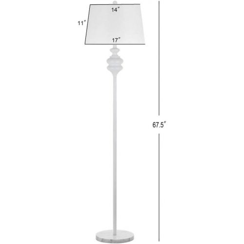  Safavieh Lighting Collection Torc 67.5 Floor Lamp, Black