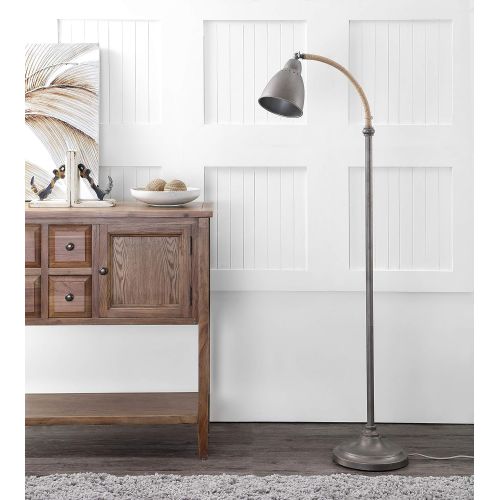  Safavieh FLL4011A Lighting Collection Naldo 60 Dark Grey Floor Lamp