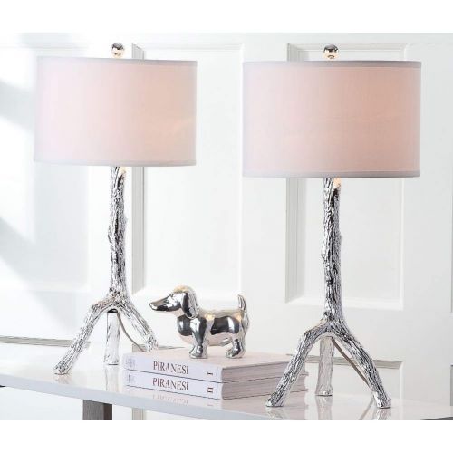  Safavieh Lighting Collection Silver Branch 27.5-inch Table Lamp (Set of 2)