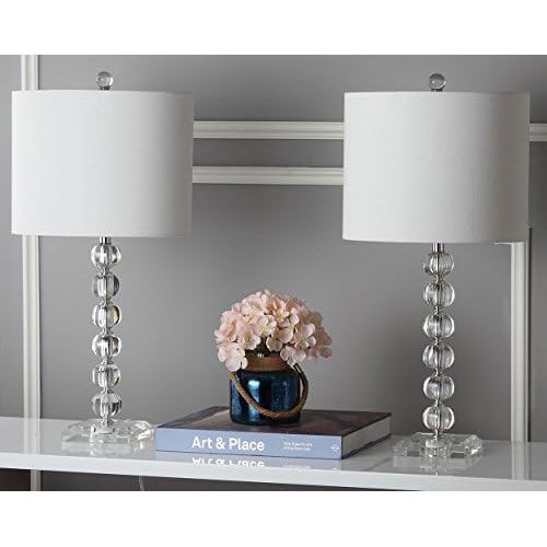  Safavieh Lighting Collection Victoria Crystal Ball 24-inch Table Lamp (Set of 2)