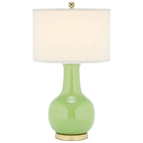  Safavieh Lighting Collection Paris Orange Ceramic 27.5-inch Table Lamp