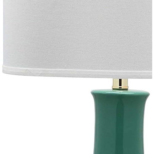  Safavieh Lighting Collection Paris Orange Ceramic 27.5-inch Table Lamp