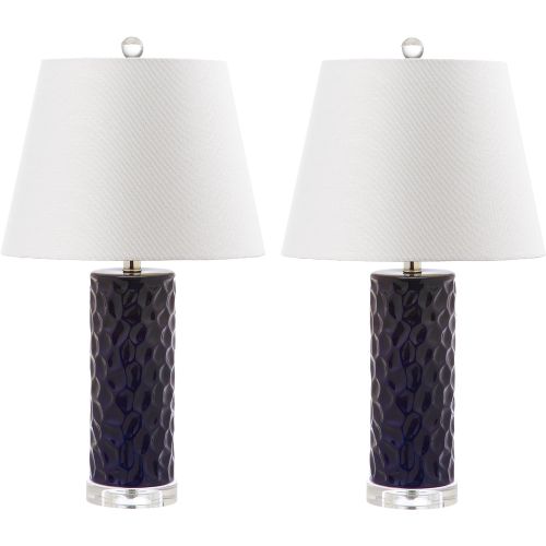 Safavieh Lighting Collection Dixon Grey Grey 23.5-inch Table Lamp (Set of 2)