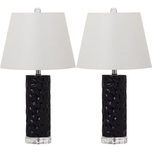  Safavieh Lighting Collection Dixon Grey Grey 23.5-inch Table Lamp (Set of 2)