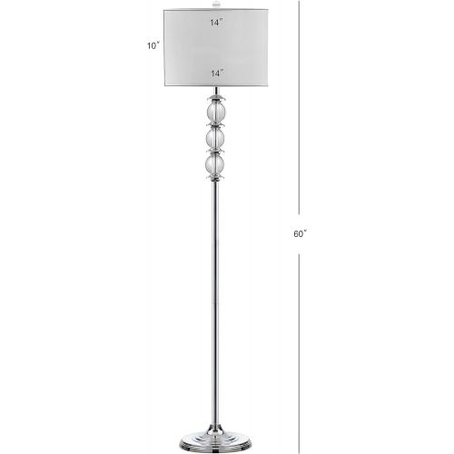  Safavieh Lighting Collection Riga Clear 60.25-inch Floor Lamp