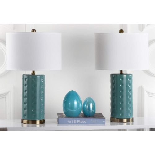  Safavieh Lighting Collection Roxanne Orange 26-inch Table Lamp (Set of 2)