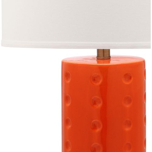  Safavieh Lighting Collection Roxanne Orange 26-inch Table Lamp (Set of 2)
