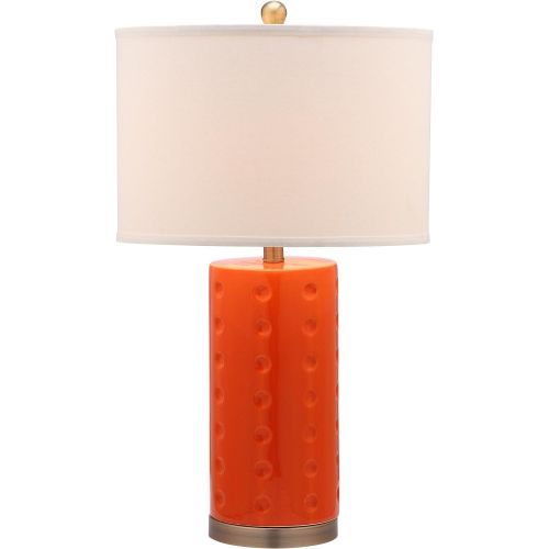  Safavieh Lighting Collection Roxanne Orange 26-inch Table Lamp (Set of 2)