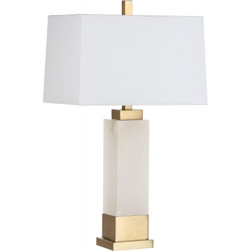  Safavieh Lighting Collection Rozella Alabaster 29.5 Table Lamp, White