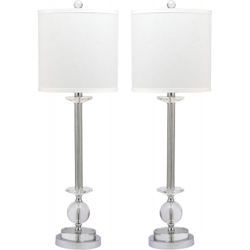  Safavieh Lighting Collection Marla Crystal Candlestick 31-inch Table Lamp (Set of 2)