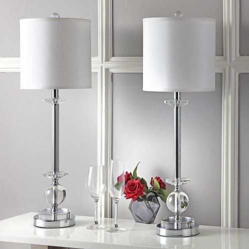  Safavieh Lighting Collection Marla Crystal Candlestick 31-inch Table Lamp (Set of 2)