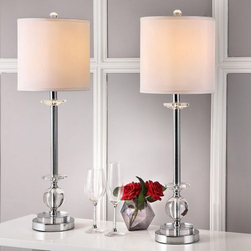  Safavieh Lighting Collection Marla Crystal Candlestick 31-inch Table Lamp (Set of 2)