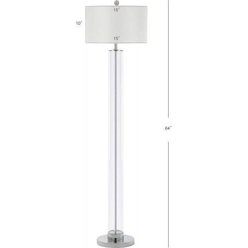  Safavieh FLL4017A Lighting Collection Lovato 64 Clear Floor Lamp