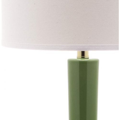  Safavieh Lighting Collection Mae Long Neck White Ceramic 30.5-inch Table Lamp (Set of 2)