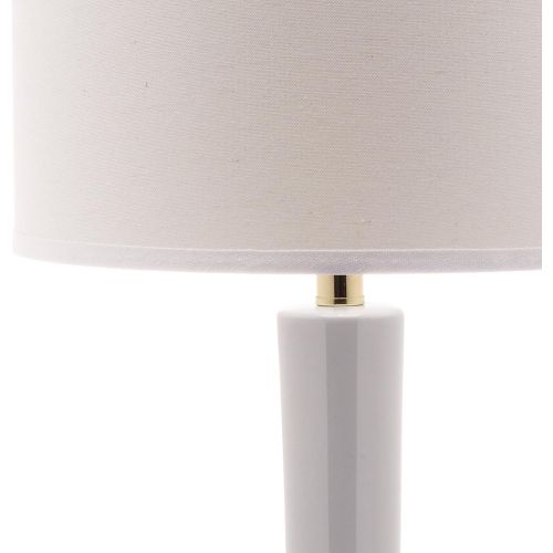  Safavieh Lighting Collection Mae Long Neck White Ceramic 30.5-inch Table Lamp (Set of 2)