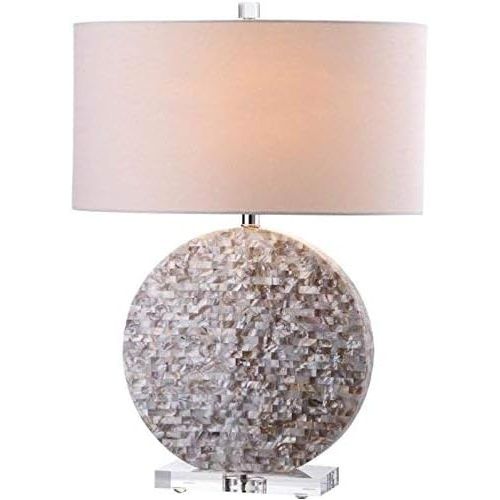  Safavieh Lighting Collection Lindsey Cream 26.5-inch Table Lamp