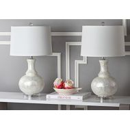 Safavieh Lighting Collection Shelley Gourd White 24.75-inch Table Lamp (Set of 2)