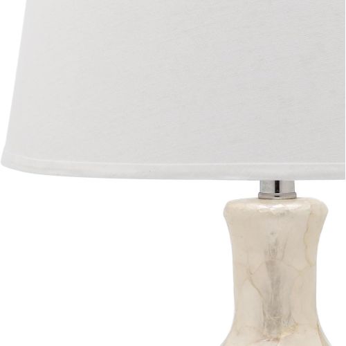  Safavieh Lighting Collection Shelley Gourd White 24.75-inch Table Lamp (Set of 2)