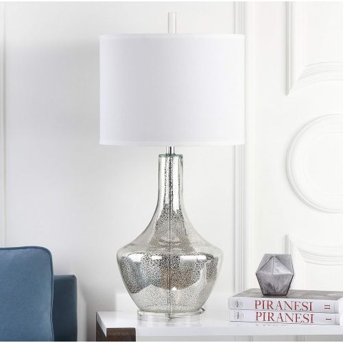  Safavieh Lighting Collection Mercury Silver 33-inch Table Lamp
