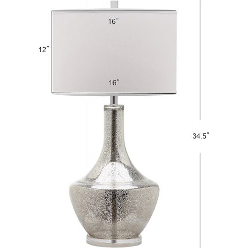 Safavieh Lighting Collection Mercury Silver 33-inch Table Lamp