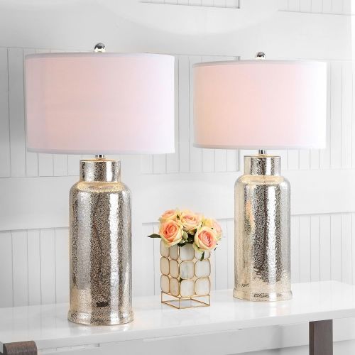  Safavieh Lighting Collection Bottle Glass Bronze 29-inch Table Lamp (Set of 2)