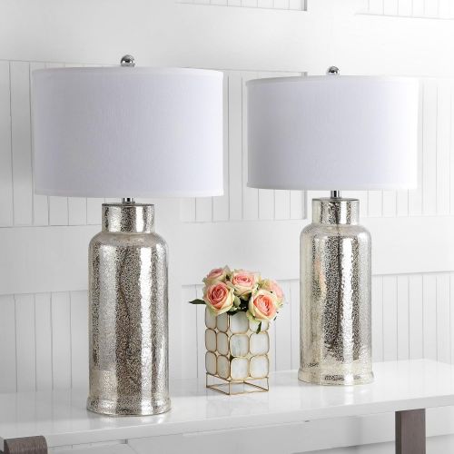  Safavieh Lighting Collection Bottle Glass Bronze 29-inch Table Lamp (Set of 2)