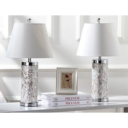  Safavieh Lighting Collection Diana Ivory Shell 21.5-inch Table Lamp (Set of 2)