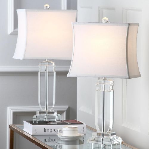  Safavieh Lighting Collection Olympia Crystal 25-inch Table Lamp (Set of 2)