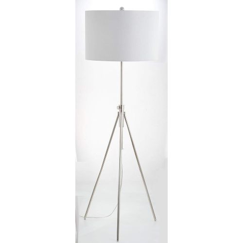  Safavieh FLL4007A Lighting Collection Cipriana Nickel Adjustable Floor Lamp, Black