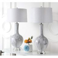Safavieh TBL4061A-SET2 Lighting Collection Griffith White and Grey Table Lamp