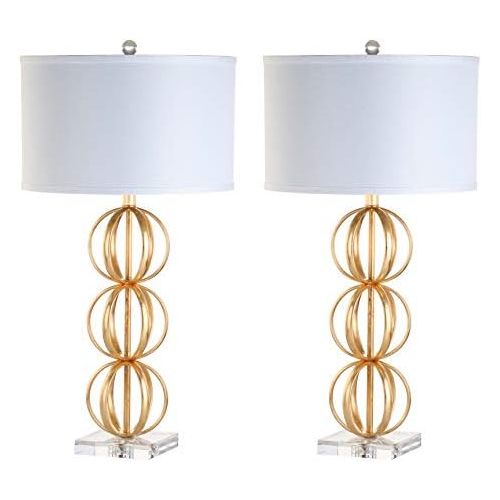  Safavieh TBL4072A-SET2 Lighting Collection Annistyn Brass Gold Table Lamp