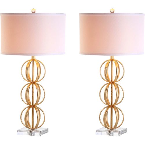  Safavieh TBL4072A-SET2 Lighting Collection Annistyn Brass Gold Table Lamp