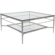 Safavieh American Homes Collection Mieka Silver Leaf Glass Couture Cocktail Table