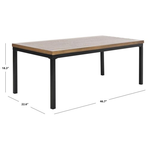  Safavieh American Homes Collection Dennis Oak Coffee Table