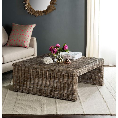  Safavieh Home Collection Persis Natural Wicker Coffee Table