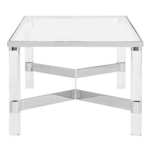  Safavieh Home Collection Suzanna Acrylic Coffee Table, Silver