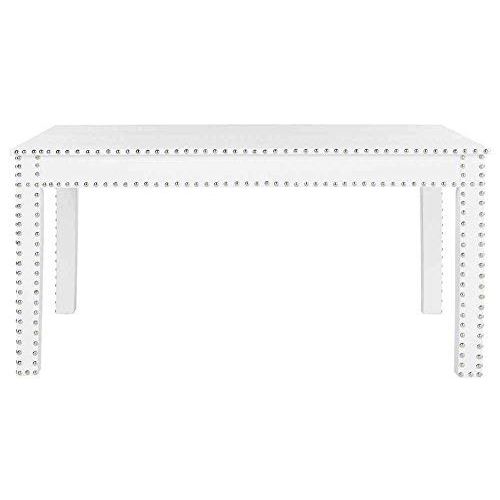  Safavieh Home Collection Crispis White Croc Coffee Table