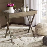 Safavieh American Homes Collection Ainsley Swill Addle Brown Tray Table