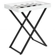 Safavieh Home Collection Abba Tray Table, Black/White