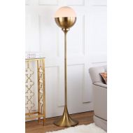 Safavieh FLL4006A Lighting Collection Renato 63.5 Brass Gold Floor Lamp,