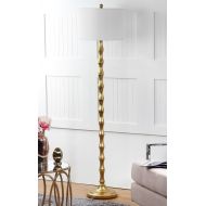 Safavieh Lighting Collection Aurelia Antique Gold 63.5-inch Floor Lamp