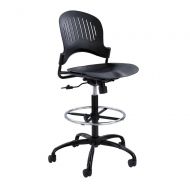 Safco Zippi Plastic Extended-Height Chair (3386BL) [Office Product] P.Number: 3386BL