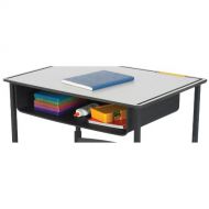 Safco Products 1212BL Book Box for AlphaBetter Desk, Black