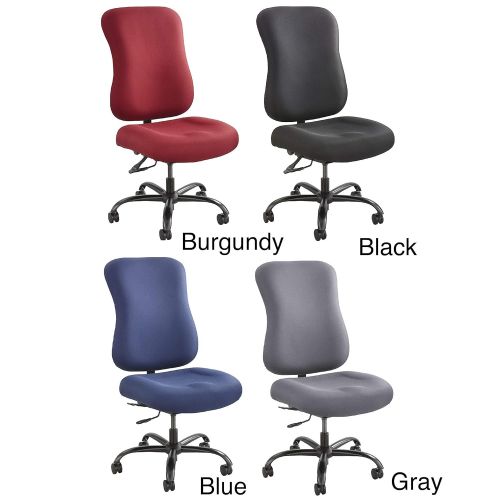  Safco Products 3590BL Optimus Big & Tall Chair, 400 lb. Capacity (Optional arms sold separately), Black