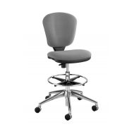 Safco Products Metro Extended Height Chair 3442GR, Ergonomic, Pneumatic Height Adjustable, Heavily Padded