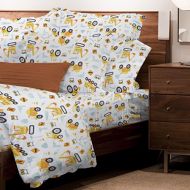 Safdie & Co. 38338.3T.02 Sheet Set Juvenile 3PC T Under Construction, Twin, Multi