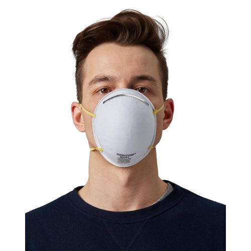  SafeMask White Cone N-95 Particulate Respirator Mask With Adjustable Elastic And Maximized Air Chamber For Comfortable Breathing (160)