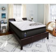 SafeRest Sealy Response Performance 14-Inch Cushion Firm Euro Pillow Top Mattress, King, Made in USA, 10 Year Warranty