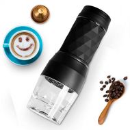 Portable Espresso Machines, Safeplus Hand coffee Maker, 20 Bar Pressure for Capsule & Ground Coffee,Manually Operated,Travel Gadgets, Compatible with Ground Coffee, Perfect for Cam