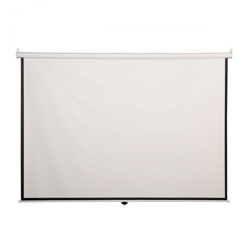  Safeplus Manual Pull Down Projection Screen with Auto-lock, Wall & Ceiling Installation Home Theater Office Presentation 4:3 Projector Screen Square 96x72 View 120 Diagonal